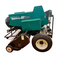 Presse à balles carrées pour fourrage entièrement automatique de Chine avec broyage et ramassage du foin, presse à balles pour paille de riz reliée au tracteur (garantie 1 an)