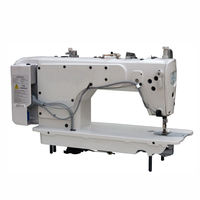 Machine à coudre industrielle à double aiguille, à alimentation rapide, à lit plat, pour tissus et t-shirts, modèle 8700.