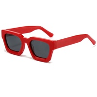 2025高端Gafas De Sol Polarizadas定制3D金属标志复古厚方形醋酸偏光男士太阳镜