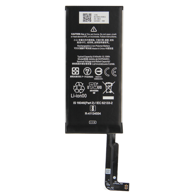 Rechargeable Li-ion Polymer Battery G025J-B for Google Pixel 4A Pixel4A Phone Batteries 3.87V 3140mAh