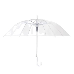 Activités de <span class=keywords><strong>mariage</strong></span> en plein air personnalisé parapluie transparent fort parapluie transparent avec logo personnalisé - Product Image 6