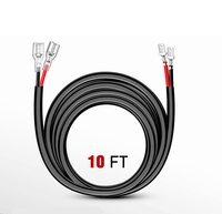 Feux de route LED pour automobile Kangsheng, feux antibrouillard, conducteur en cuivre plaqué argent 16AWG, isolation en PVC, électrique