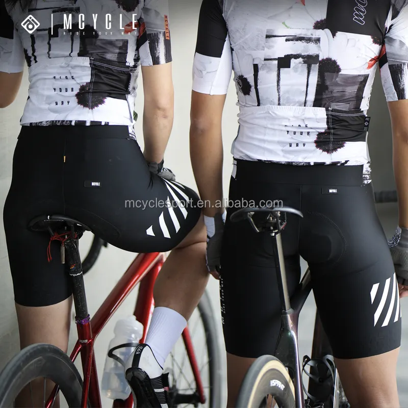 Mcycle Shorts para ciclismo masculino sem costura, bicicletas de montanha, short respirável para ciclismo, babador feminino