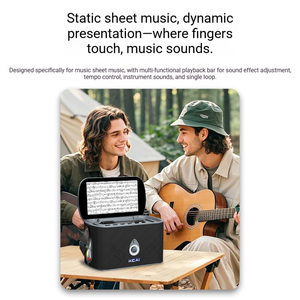 Nuevo Altavoz de Karaoke Inteligente 2026 con Pantalla para Partituras - Control por Voz con IA para Músicos - Product Image 3