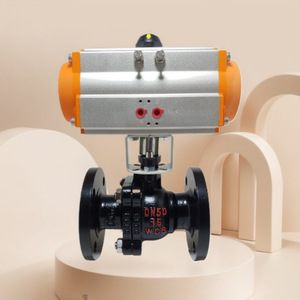 Vanne à boisseau sphérique pneumatique à bride DN50 16 WCP Dalian Da Gao Yuan, type interrupteur industriel pour eau, vapeur et produits pétroliers - Product Image 4