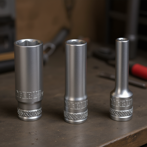 Fervi Hex <b>Socket</b> Wrench Set 3 Pc Metric Chrome Vanadium Steel - Product Image 3