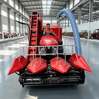 Matériel agricole pour tracteurs : Machine de récolte à faible consommation pour blé, riz et soja, avec moteur et boîte de vitesses pour décorticage