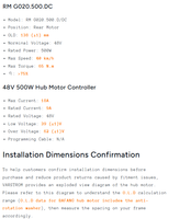 Kit de conversion complet moyeu arrière BAFANG 48V 500W RM G020.500.DC