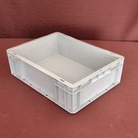 Caisse en plastique empilable conforme aux normes européennes, en HDPE, robuste, pour la logistique industrielle, le stockage en entrepôt et le transport