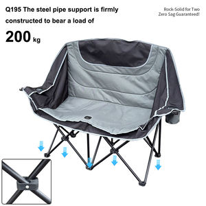Double Camping Chair Two Seat Oversized Heavy Duty <b>Loveseat</b> for Adults Portable Folding XL 2 Person Couch - Product Image 4