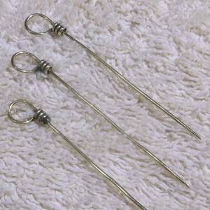 Gebende NADELN Stecknadel Aus bronce Stecknadeln Aus Messing Nadel Messing Waldglas rojo de - Product Image 6