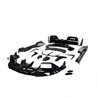 Kits de carrosserie pour Ferrari SF90 avec diffuseur avant et arrière, spoiler et jupes latérales en fibre de carbone sèche - Pièces de rechange premium