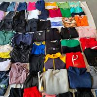 IB11 Ropa Usada de Marca en Pacas al por Mayor, Ropa de Segunda Mano de Alta Calidad, Chaquetas, Sudaderas, Camisetas, Pantalones Cortos y Largos de Diseñador Mixtos