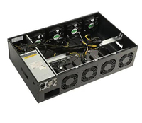70mm Spacing 8 Gpu Computer case Using at Home Frame Rig Graphics case Silent Gpu 3070 Server case