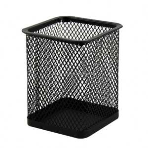 Black Metal Mesh Office <b>Desk</b> Set <b>Organizer</b> Made of Durable Plastic Material - Product Image 2