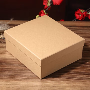 Boîte en carton rigide personnalisée avec couvercle et base, impression UV, pour emballage alimentaire, papier artistique, rectangle, design OEM - Product Image 1