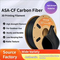 Filament d'impression 3D ASA CF haute résistance, haute résistance à la température, sans déformation, sans obstruction, impression fluide, large compatibilité