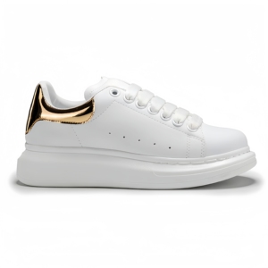 Chaussures décontractées Mcquenns, nouvelle arrivée, chaussures de sport unisexes de haute qualité, en cuir véritable, baskets blanches tendance pour hommes - Product Image 4