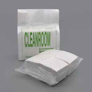 Dust Free Industrial Clean Room Paper Non-woven Polyester Cellulose Dry Cleaning Cloth Cleanroom Wipes 0604