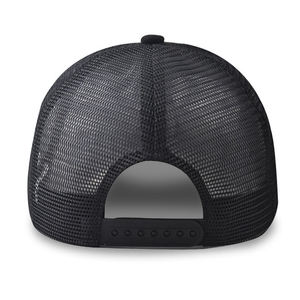 <b>Top</b> Quality Suede Mesh Caps <b>Hats</b> Custom Logo Leather Patch 5 Panels Mesh Trucker <b>Hat</b> Premium Trucker Caps - Product Image 5