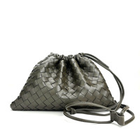 Sacs à main pour femmes en cuir véritable de luxe, imperméables, tissés, à bandoulière, sac fourre-tout, capacité jusqu'à 1L, pour les trajets quotidiens