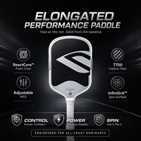 Raquette de pickleball GEN 5 en fibre de carbone Toray T700, noyau en mousse à double anneau, thermoformée, pour entraînement professionnel