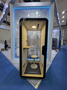 UNIBOOTH ตู้โทรศัพท์เก็บเสียงอเนกประสงค์แบบปรับแต่งได้ ได้รับการรับรองมาตรฐาน Class A ขนาดกะทัดรัด เหมาะสำหรับพื้นที่ทำงานร่วมกัน - Product Image 5