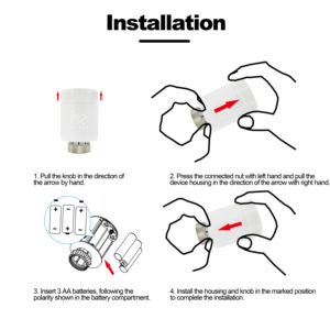 Thermostat de <span class=keywords><strong>radiateur</strong></span> intelligent programmable Tuya ZigBee TRV avec commande vocale Alexa - Product Image 5