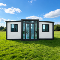 Contenedor de Vivienda Prefabricado de Acero Galvanizado, Resistente a Huracanes, de 20 y 40 Pies, con 3 Dormitorios Grandes, de Lujo, Expandible, Venta al Por Mayor