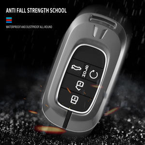 อุปกรณ์ตกแต่งภายในรถยนต์คุณภาพสูง ดีไซน์ใหม่ ผลิตจากโลหะผสมสังกะสี ฝาครอบกุญแจรถยนต์ 4 ปุ่ม สำหรับรถยนต์ฮอนด้า แอคคอร์ด และ ซิตี้ - Product Image 5