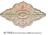 Rose de plafond ovale florale ornée de style français de luxe ODM/OEM Gemei M-7503 pour lustre, idéale pour la décoration intérieure de la maison et du bureau
