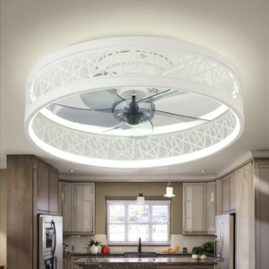 <b>Small</b> Ultra-Thin LED Fan Lamp With Remote Control for Household & Outdoor Use Iron Body LED <b>Ceiling</b> Fan Lamp - Product Image 5
