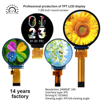 Module d'affichage LCD TFT IPS circulaire de 1,28 pouces, 240x240, contrôleur GC9A01, 4 fils SPI, 12 broches FPC pour panneau d'instrument intelligent portable