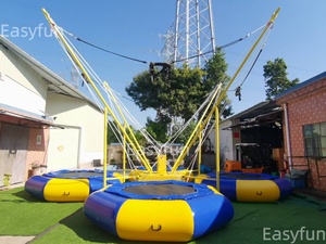 Trampolín Inflable Comercial para 1 Persona, para Adultos y Niños, en Oferta, para Juegos de Carnaval al Aire Libre, con Remolque Móvil - Product Image 5