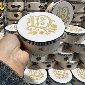 Mini tambourin de 10 cm (4 pouces) personnalisé pour mariage, église, fête, cadeau, tambourin à main, instrument de musique - Product Image 6