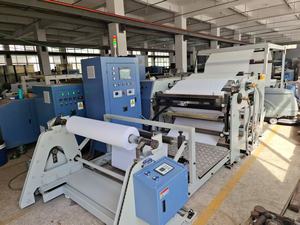 חשמלי אוטומטי מדבק נמס חם עמ 'ארוגים מכונת למינציה עם ציפוי למות חריץ 80 מ'/דקה מהירות pvc/פלסטיק עץ - Product Image 2