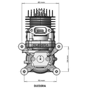 DLE 35RA Gốc GAS Xăng/Xăng 35cc Động Cơ Cho <span class=keywords><strong>RC</strong></span> Máy Bay Mô Hình Các Bộ Phận DLE35RA DLE-35RA - Product Image 5