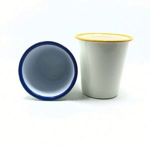 Tazas de Esmalte Personalizadas al por Mayor, Tazas de Café de Esmalte Económicas al por Mayor, Artesanías sin Asa - Product Image 4