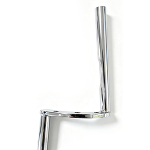 AOCHUANG Guidon de moto rétro chromé 22 mm, guidon Drag Z noir/chrome pour moto - Product Image 4