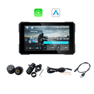 เครื่องนำทาง GPS สำหรับมอเตอร์ไซค์ Keykeer ราคาประหยัด หน้าจอสัมผัส 5 นิ้ว พกพาสะดวก กันน้ำ พร้อม WiFi ในตัว รองรับ CarPlay และ Android <span class=keywords><strong>Auto</strong></span> ใช้งานได้ทั่วโลก - Product Image 1