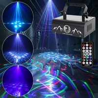 Nouvelle Animation RGB Laser Stage Lights DMX512 Remote Sound Activated lazer Lights dmx party lighting for Bar Nightclub