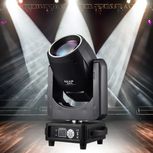 Showtime 295W đôi lăng kính di chuyển đầu chùm ánh sáng <span class=keywords><strong>Sharpy</strong></span> DJ Câu lạc bộ 295 lumilites tại chỗ ánh sáng sân khấu <span class=keywords><strong>DMX512</strong></span> điều khiển Chrome LED - Product Image 1