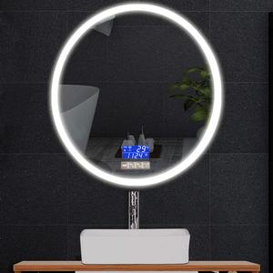 Espejo de Baño Redondo Inteligente con Retroiluminación LED para Hotel, Estilo Moderno, Montado en la Pared, con Luz - Product Image 3