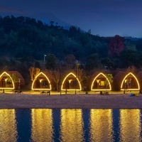 Conception de bateau Structure en bois massif Maison préfabriquée Bateau Cabine en bois Appartement Bateau Villa pour hôtel