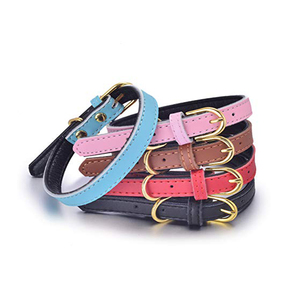 Collar para perro de cuero PU de Color personalizado directo de fábrica de moda para mascotas - Product Image 3