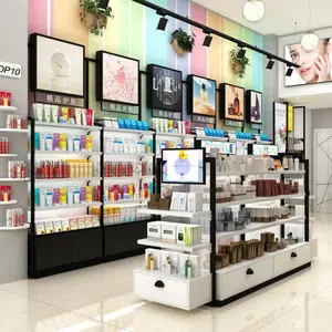 Showy Beauty Shop Ornament Display Racks Cosmetic Skincare Display Shelves