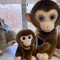 Fabrication de jouets en peluche personnalisés en gros, jouets en peluche doux, animaux en peluche, jouets singes personnalisés