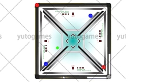 Table de hockey sur air carrée pour 4 joueurs, machine de jeu d'arcade très vendue - Product Image 4