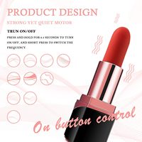 Jouets sexuels pour adultes de qualité supérieure, vibrateur en forme de rouge à lèvres, étanche IPX7, rechargeable par USB, 10 fréquences, appareil de massage pour le plaisir féminin