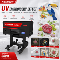 Imprimante UV DTF Kenteer I3200HD multifonctionnelle, machine à broder en relief 3D, machine d'impression textile en relief pour vêtements